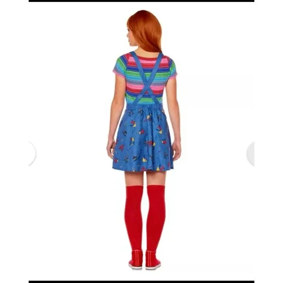 Spirit Chucky Costume with Blue and Red Accents, Large 12-14 New missing socks - Picture 7 of 8